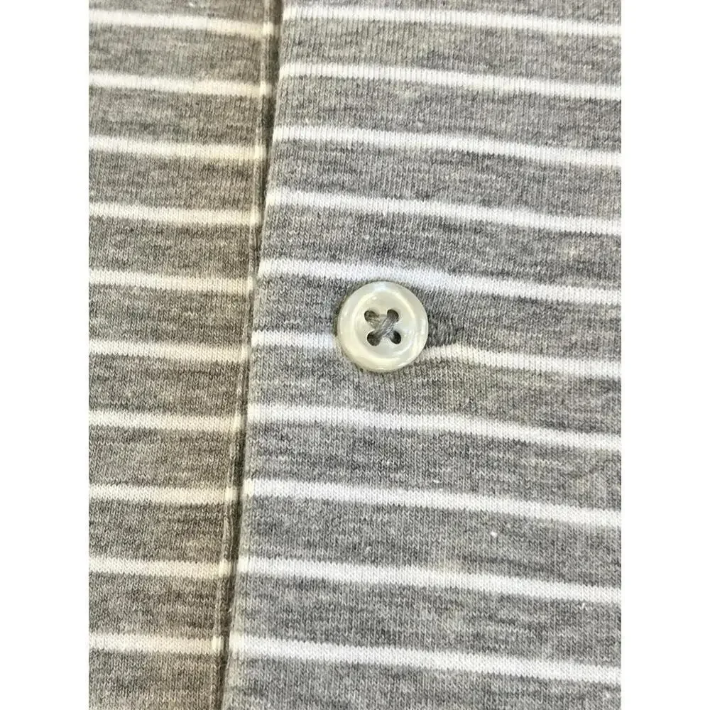 NWT Polo Ralph Lauren  STRIPE LOGO BIG&TALL Size 4XLT Polo Gray Shirt